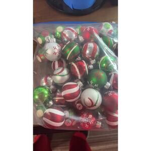 Set of Vintage Style Christmas Ornaments